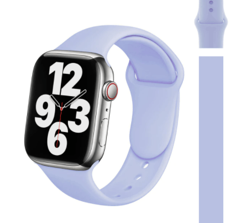 Correa de Silicona Lila  Compatible con Apple watch 42/44/45 Mm