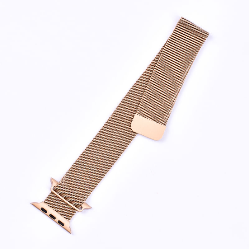 Correa Milanese Imantada Rosa Gold 42/44/45 Mm  Compatible con Apple watch