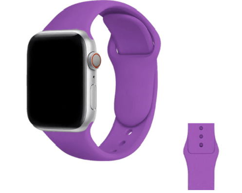 Correa de Silicona Violeta Compatible con Apple watch 42/44/45 Mm