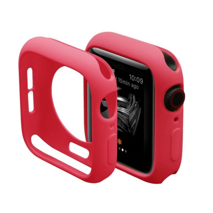 Case, Funda, Protector de Silicona Color Rojo  Compatible con Apple watch 44Mm Series 4,5,7