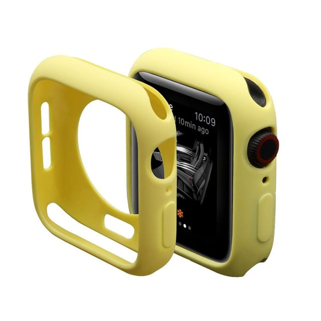 Case, Funda, Protector de Silicona Color Amarillo Compatible con Apple watch 44Mm Series 4,5,7