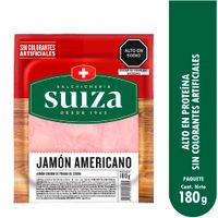 Jamón Americano SALCHICHERÍA SUIZA Paquete 180g