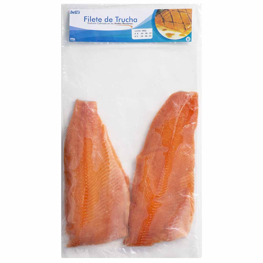 Filete de Trucha BELL'S Congelado con Piel Bolsa 500g