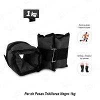 Par de Pesas Tobilleras Negro 1kg