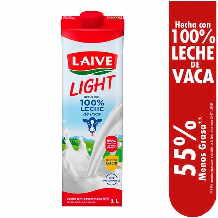 Leche Light Caja 1L plazaVea - Supermercado