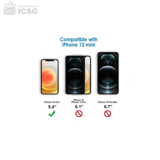 3 Pzas Cristal Templado 9d Compatible con iPhone 12 mini iPhone 12 iPhone  12 Pro iPhone