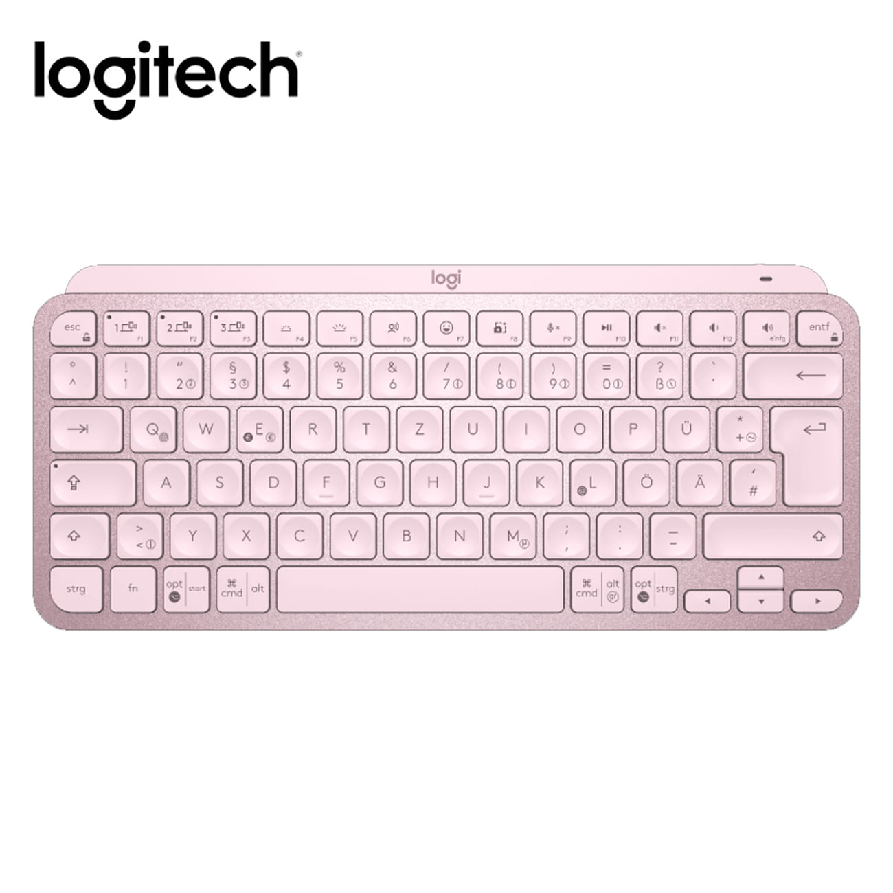 Teclado Logitech Mx Keys Mini Multi-Device Iluminado Rose (920-010478)