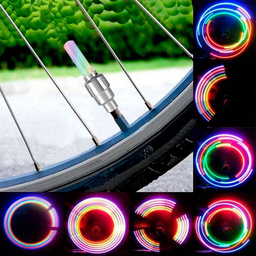 Luz Led de Pitón Multicolor para Bicicleta