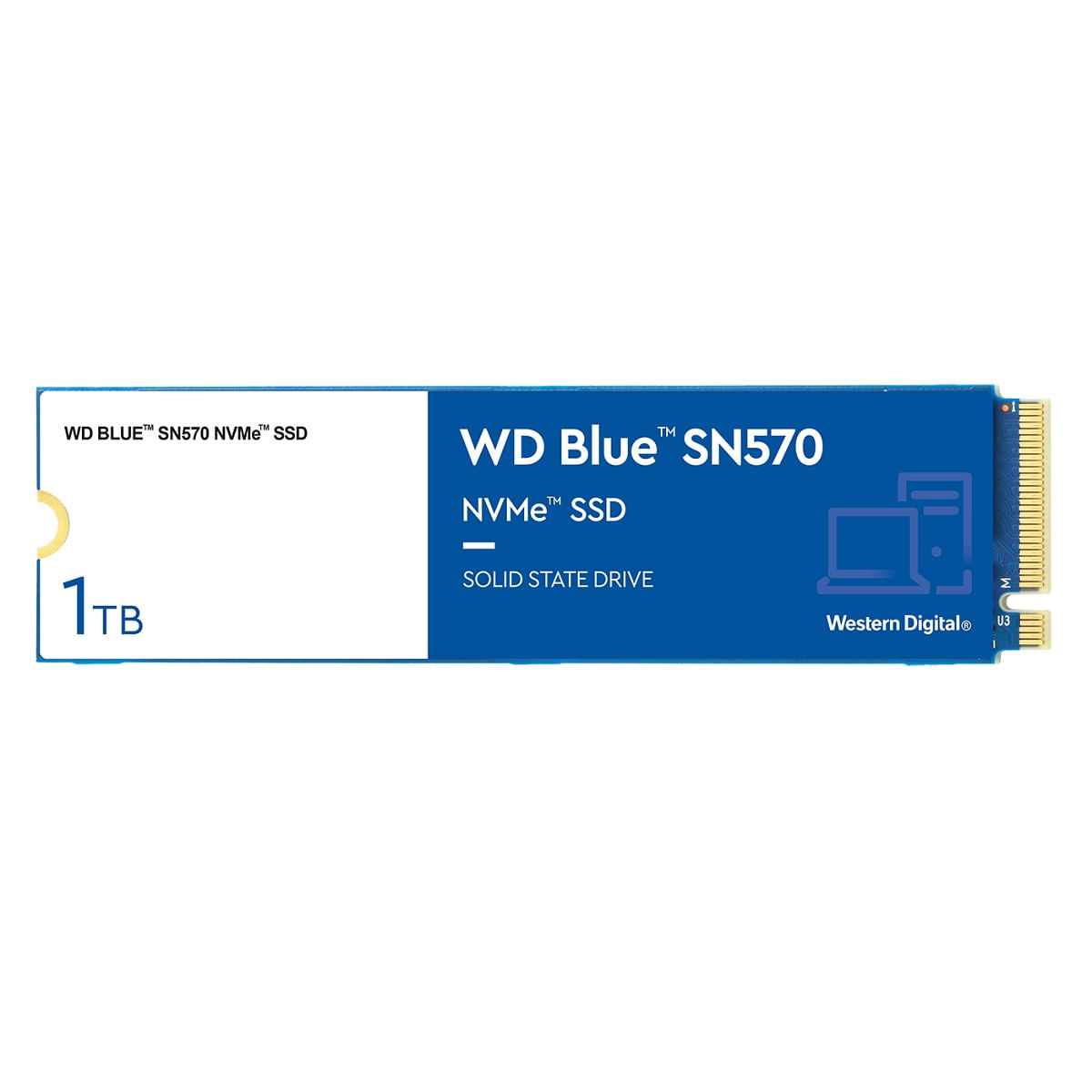 Disco SSD WD Blue 1TB SN570 NVMe 3500 MBPs