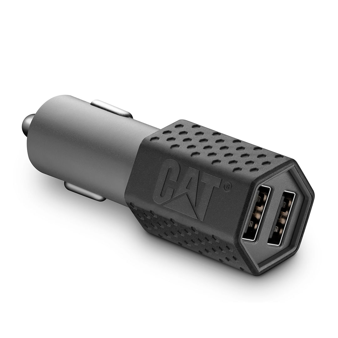 Cargador De Auto CAT Resistente USB 3.4 Amp 2 Puertos