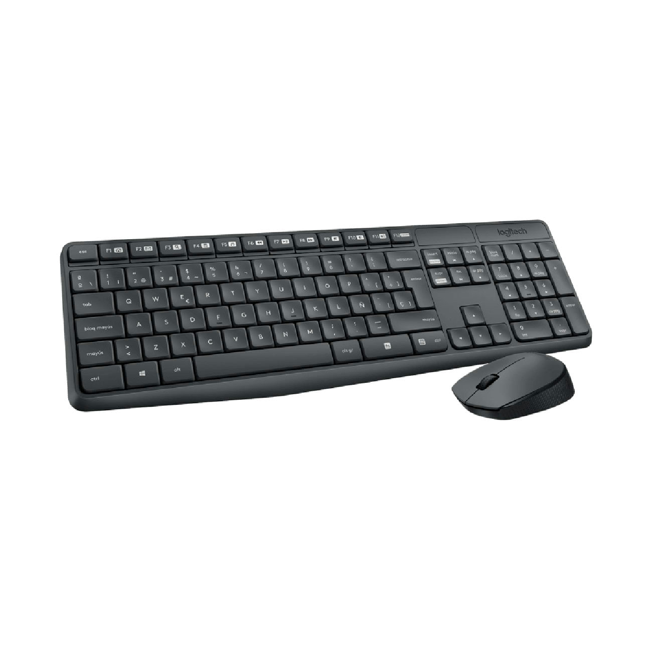Teclado Logitech y Mouse MK235 Wireless USB SP BLACK