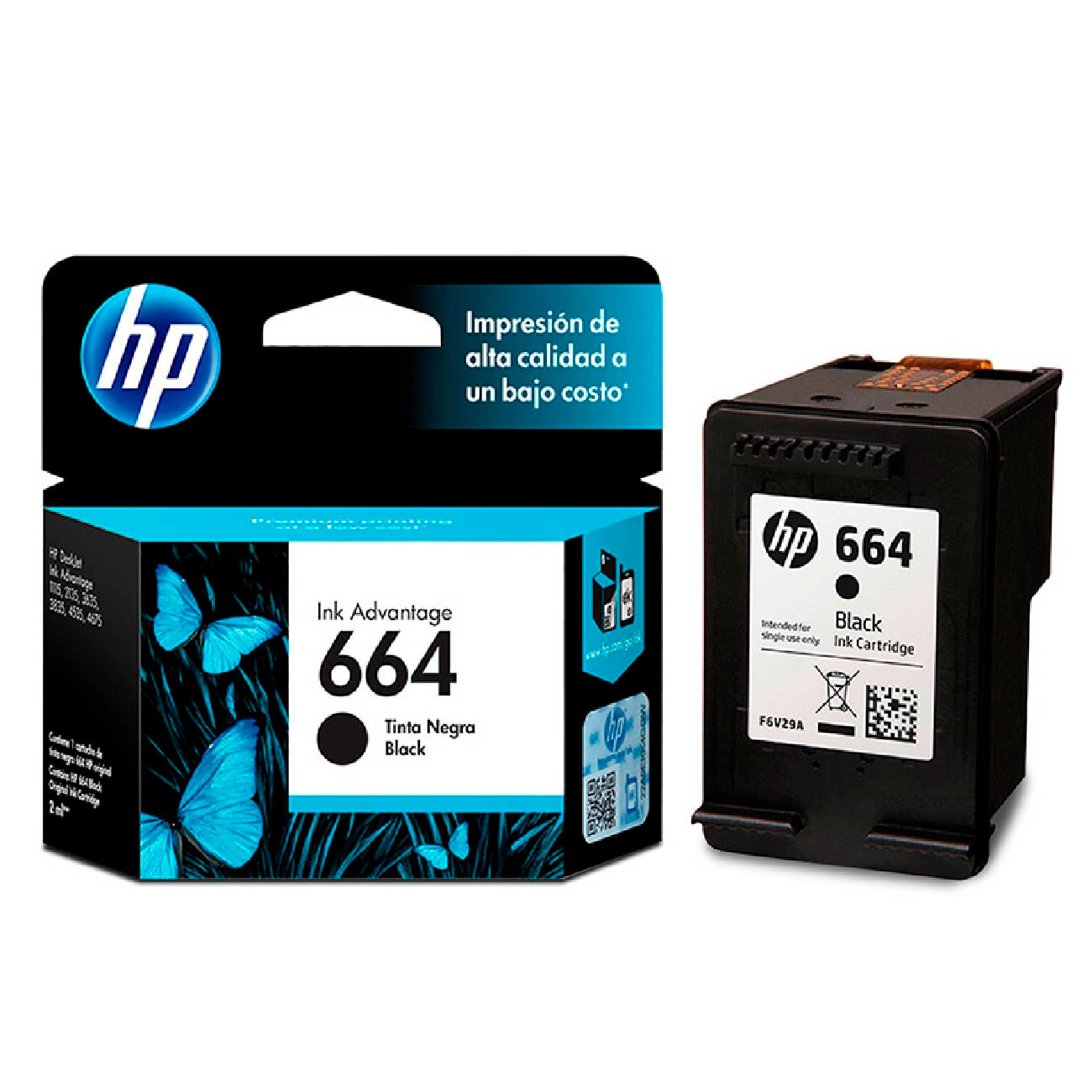 Cartucho De Tinta Hp 664 Negro | Knasta Chile