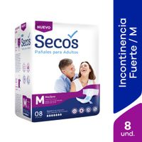Pañales para Adultos Secos Clásico Talla M - Bolsa 8 UN