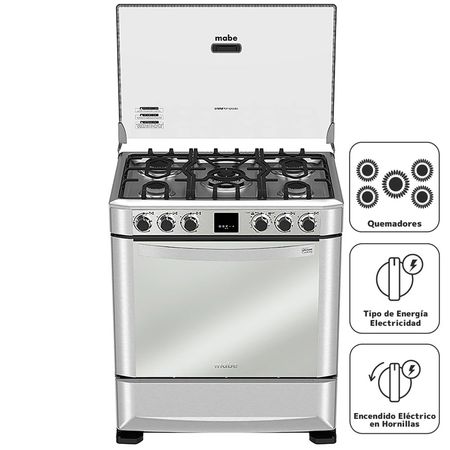 Cocina a Gas MABE 5 Quemadores CMP7670FX0 Inox | plazaVea - Supermercado