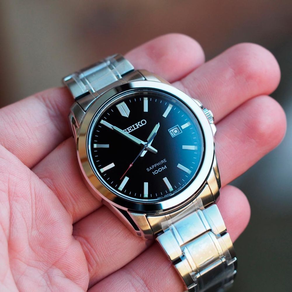 Reloj Seiko Zafiro SGEH49P1 para Hombre Fecha Acero Inoxidable Plateado  Negro | plazaVea - Supermercado