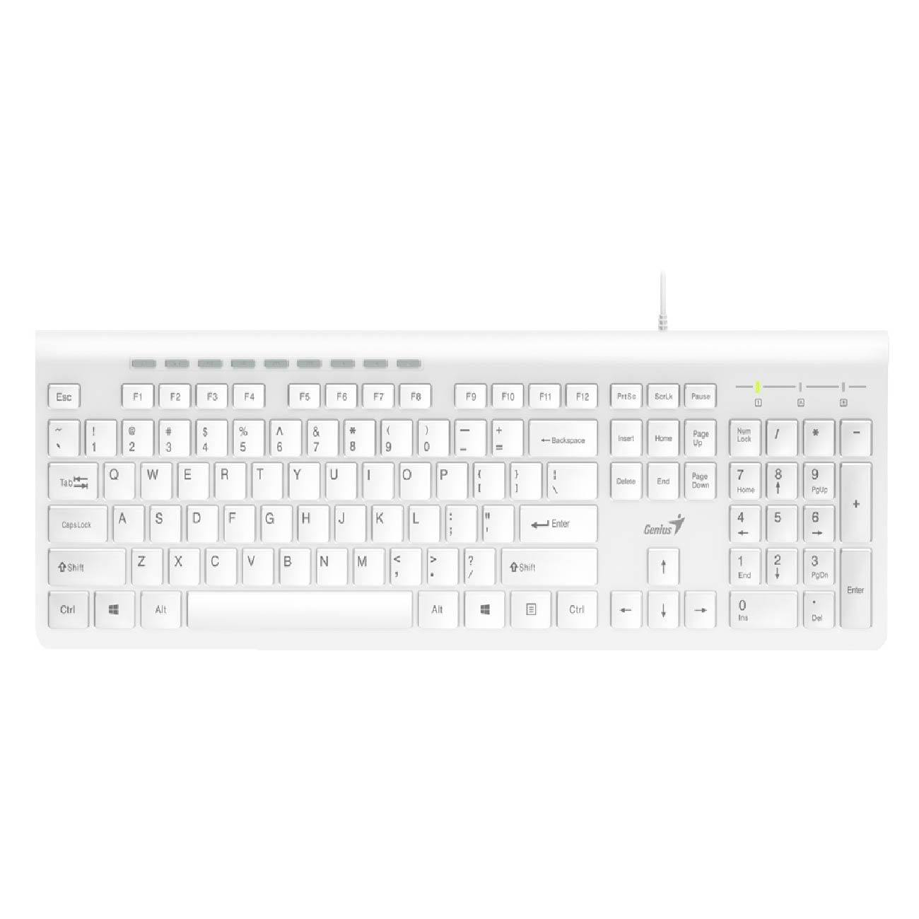 Teclado Genius Slimstar 230 USB Blanco
