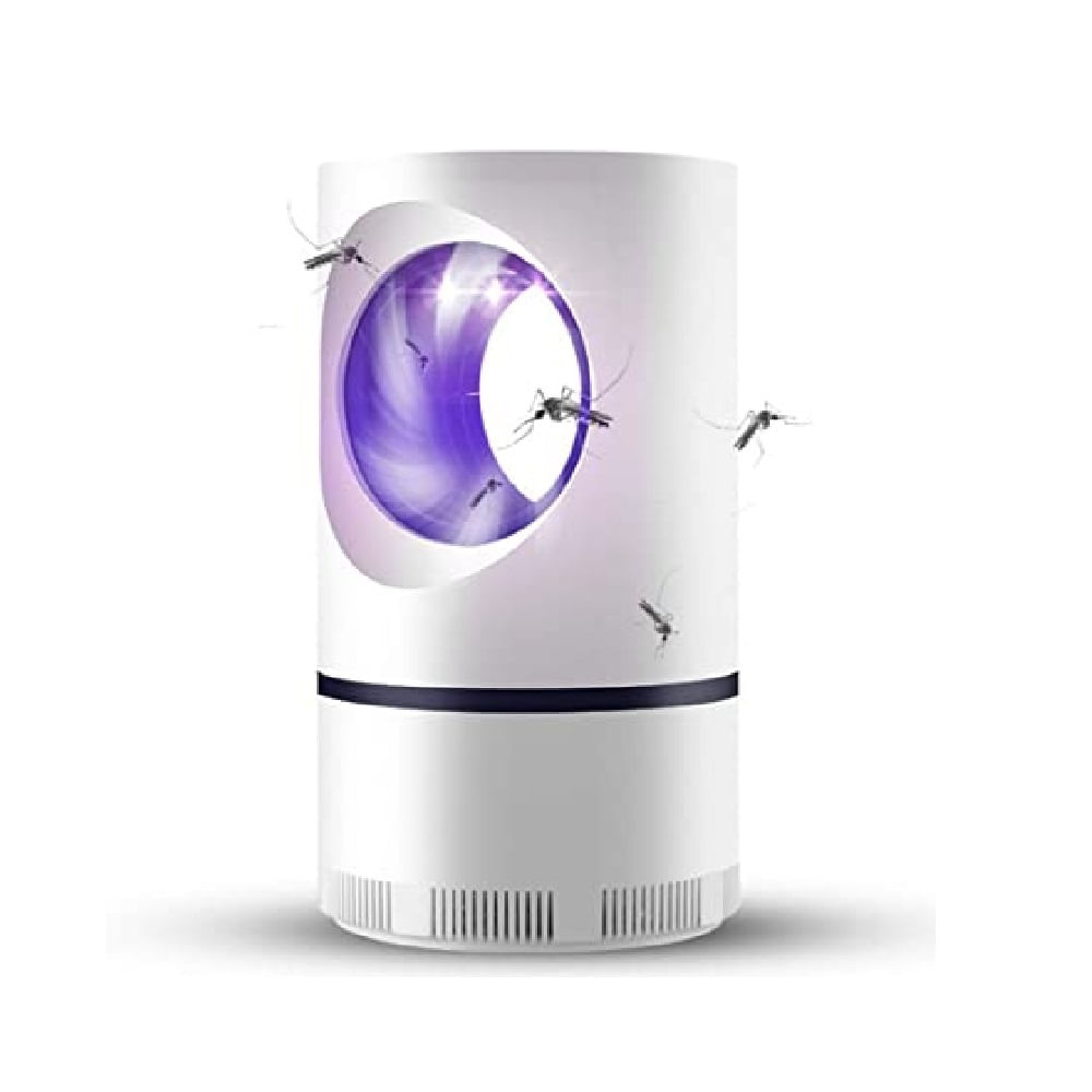 Lámpara Eléctrica UV Mata Mosquito Cilindro Blanco