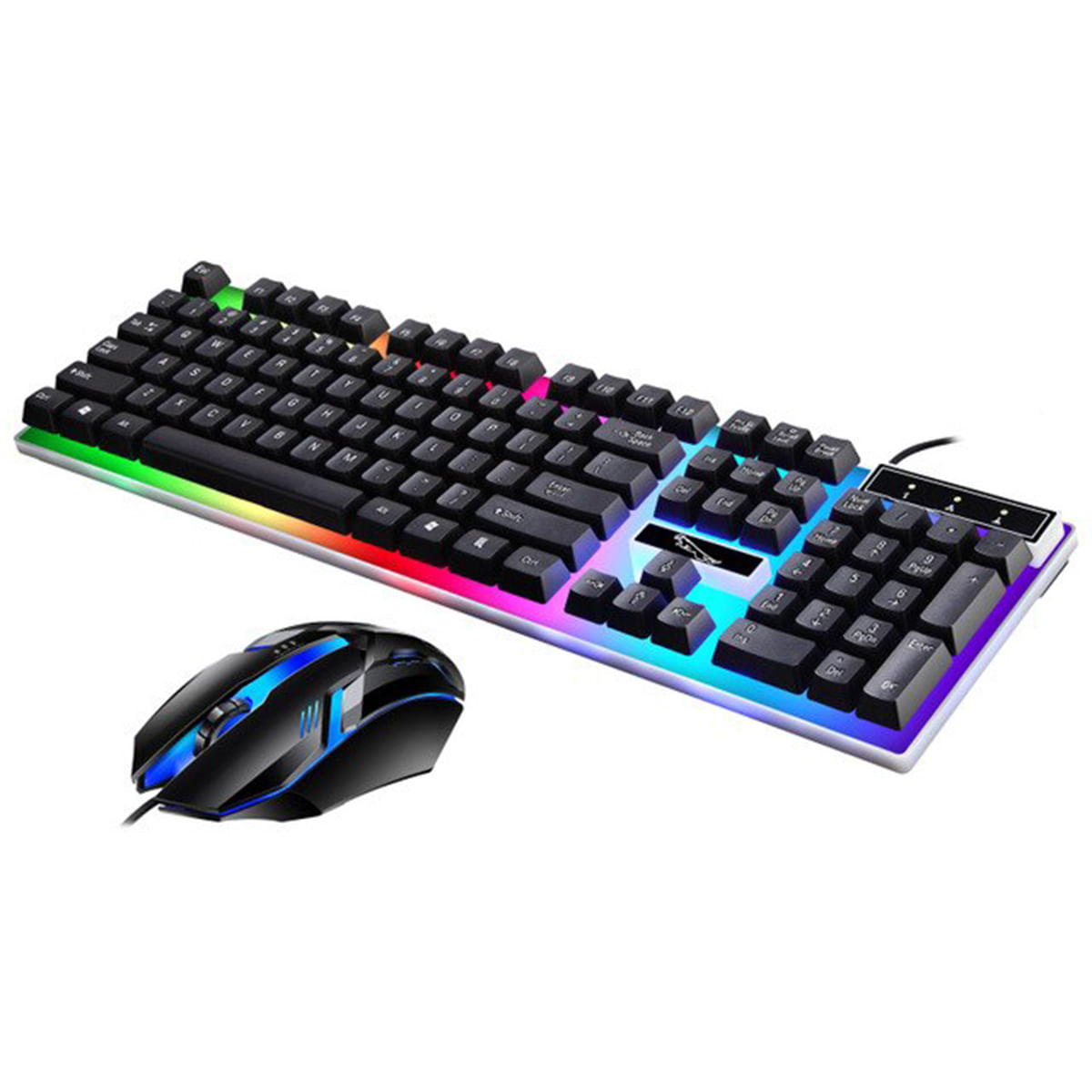 Combo Teclado Mouse Gamer Rgb Retroiluminación Led Knasta Perú