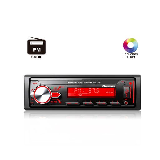 Auto Radio FM Bluetooth Radio Para Auto Carro Control USB RCA LED - Promart