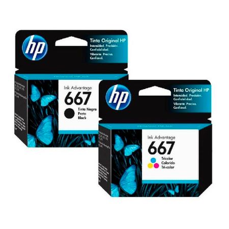 Tinta hp 667 Original Negro + Color 2375 2775 2776 2375 | plazaVea -  Supermercado