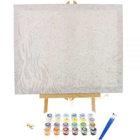 Kit de Cuadro para Pintar al Óleo por Números Minimundo Princesa Ariel 50 x  40 cm