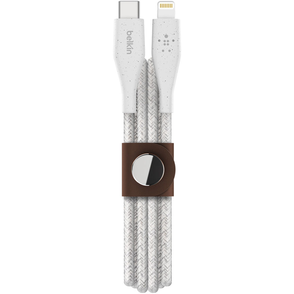 Cable Lightning Belkin DuraTek Plus 4"" USB-C + Correa - F8J243BT04-WHT
