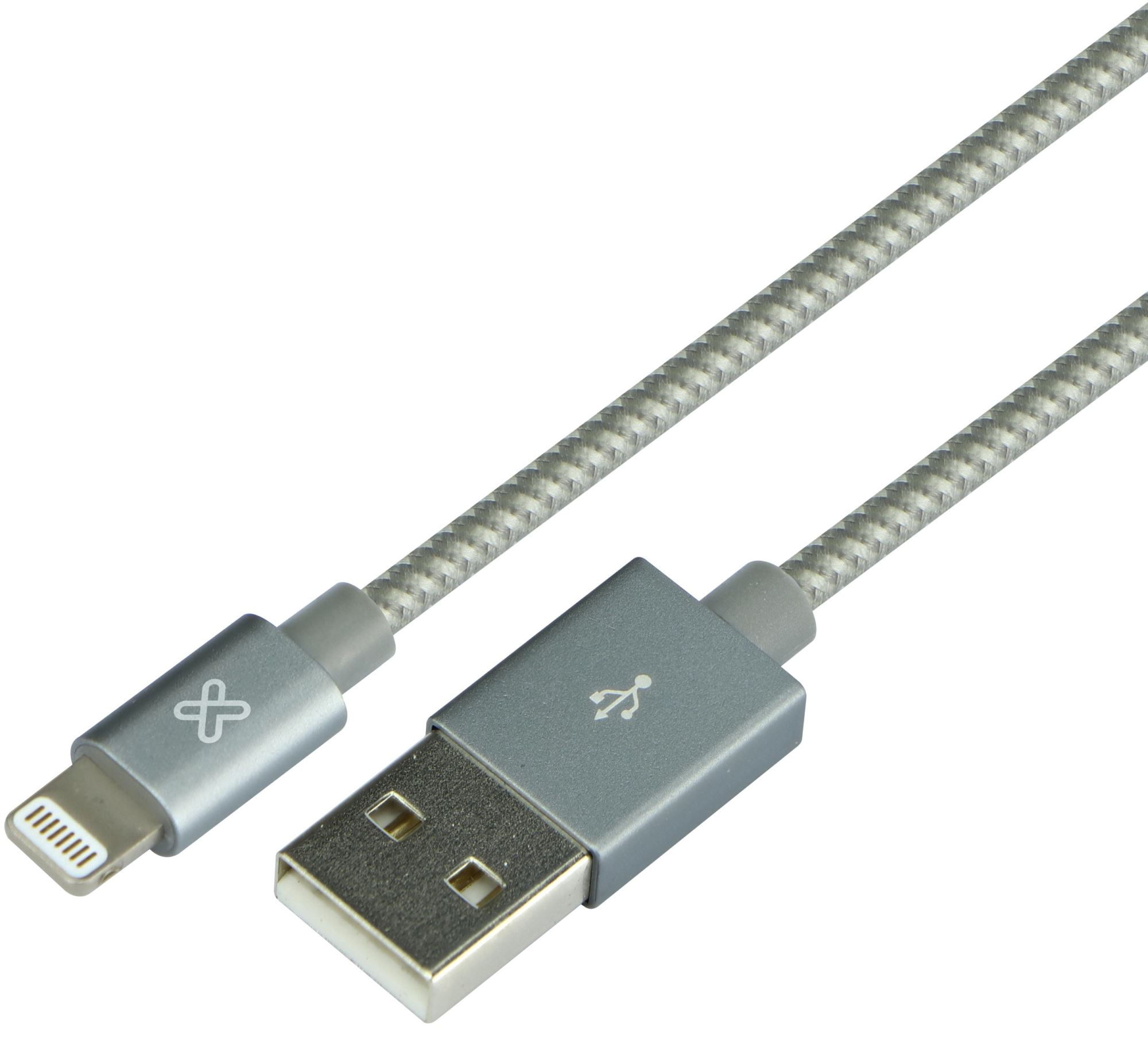 Cable Lightning Klip Xtreme MFI a USB 3.0 de 0.5 metros Gris - KAC-001GR