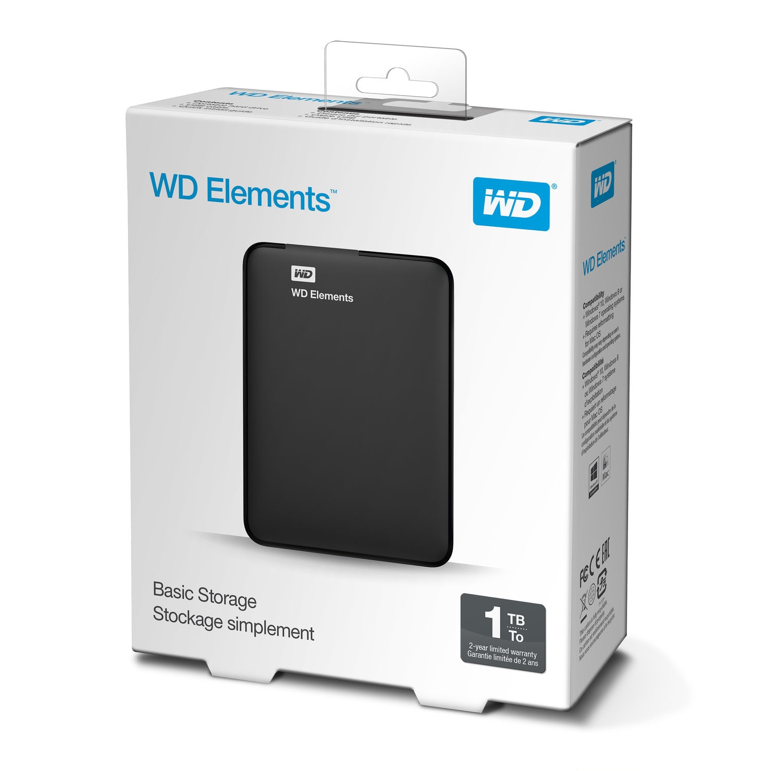 Disco Duro 1TB Western WD Elements Portable - WDBUZG0010BBK-WESN