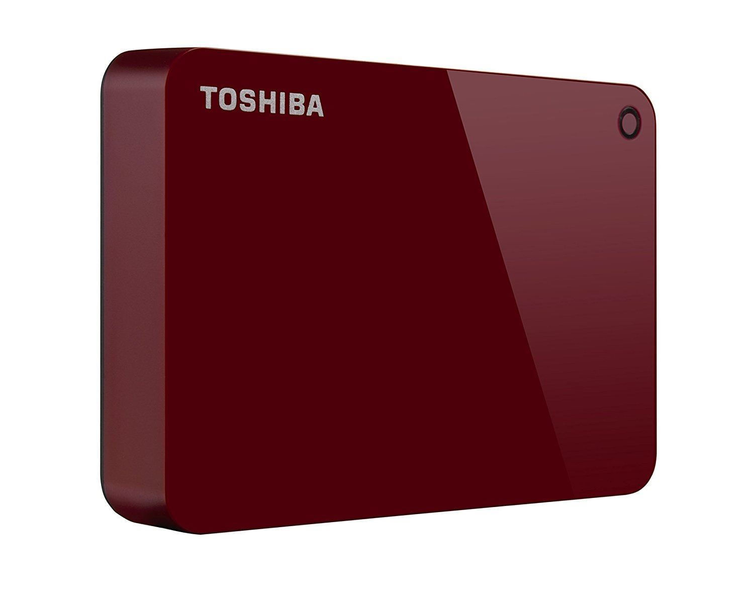 Disco Externo Toshiba 1TB Canvio Advance Rojo - HDTC910XR3AA