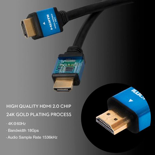 Cable HDMI de 5 metros. Versión 2.0. Soporta 4k a 50/60Hz.(2160P)