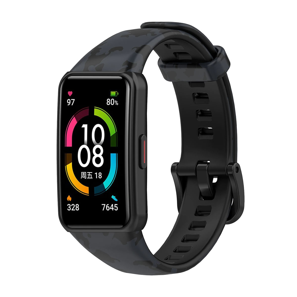 Correa Camuflada Para Huawei Band 6 - Negro