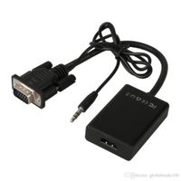 Convertidor VGA a HDMI con Audio Digital Full HD 1080p