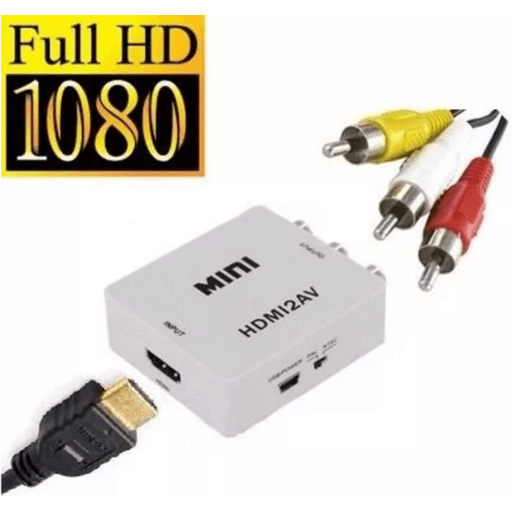 Adaptador rca a hdmi conversor convertidor cable video 720 1080 p GENERICO