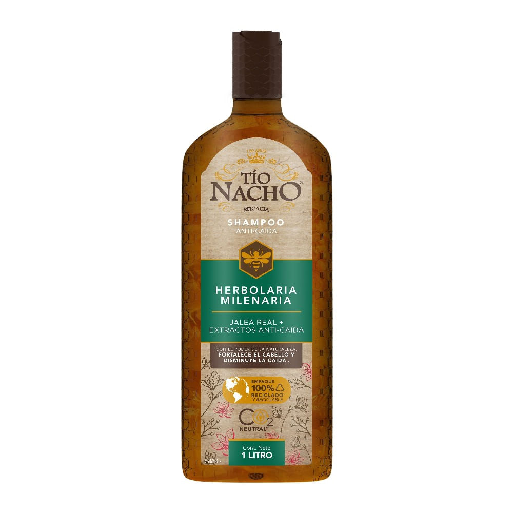 Shampoo TÍO NACHO Anti Caída Herbolaria Frasco 1L