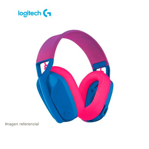 Audifonos Gamer Logitech G G435 Diadema Inalámbrico Bluetooth Azul, Rosa