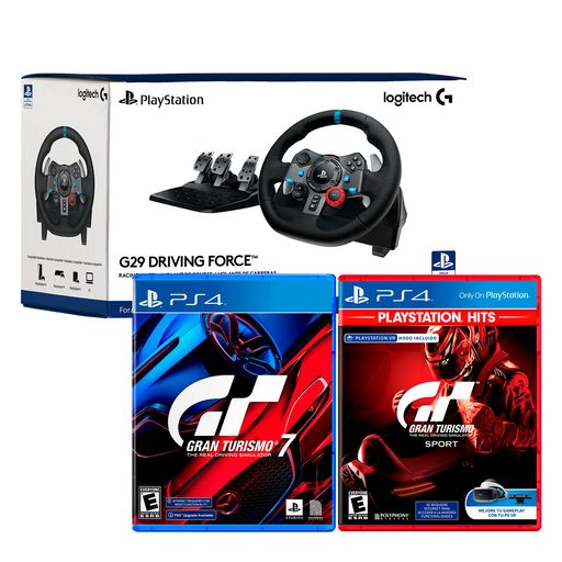 Timon Con Pedal Logitech G29 + Gran Turismo 7 + Gran Turismo Sport PS4