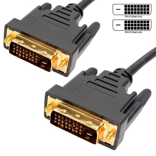 Cable DVI a HDMI Enmallado 1.5 Metros 24 + 1 Pines Enmallado