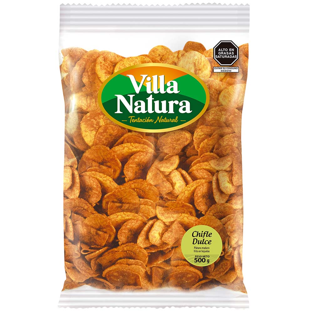 Chifles Dulces VILLA NATURA Bolsa 500g